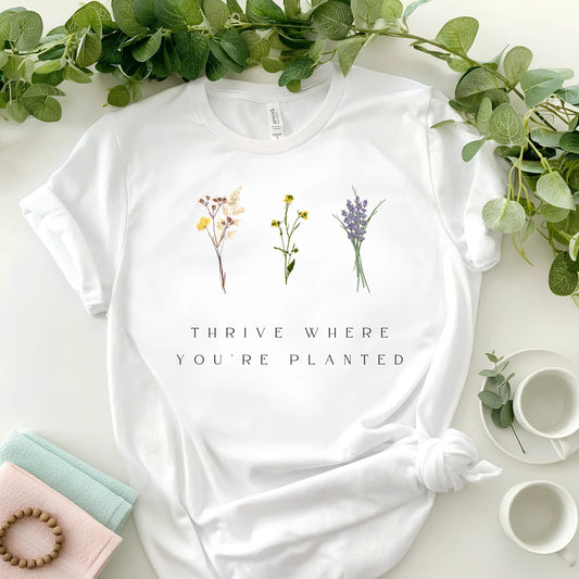 Thrive Where You're Planted Women's Classic T-Shirt - Notthing Hill & Co.