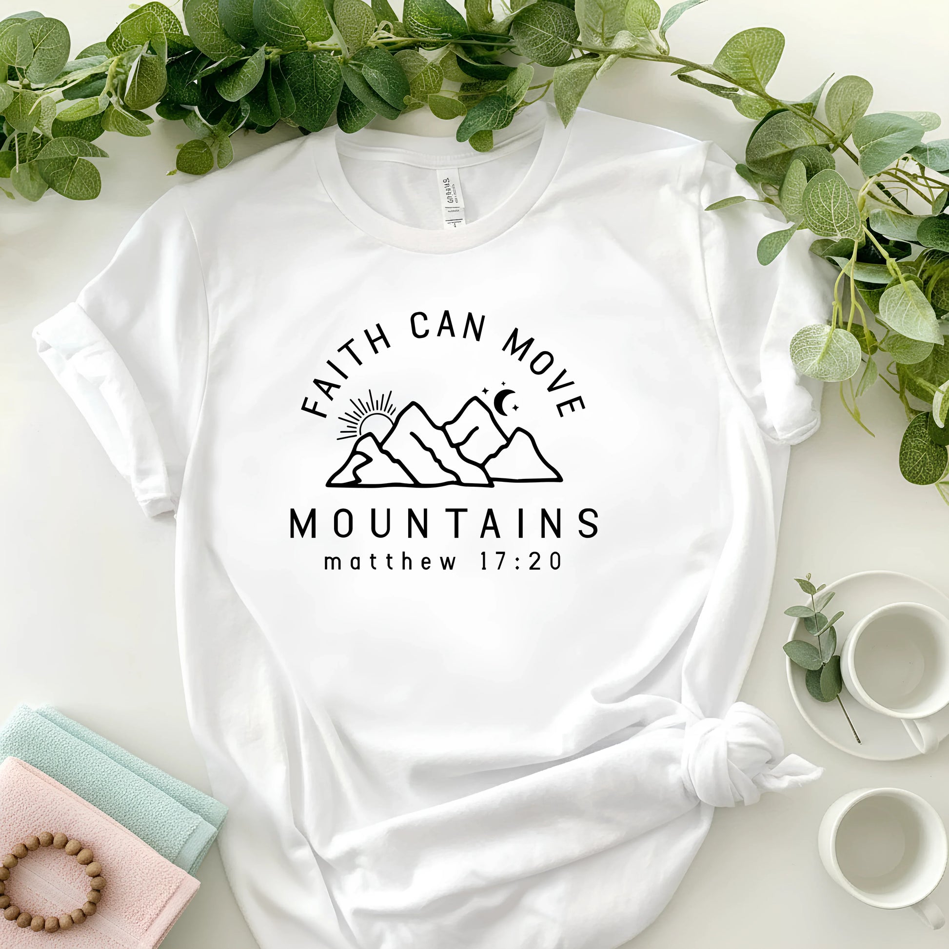 Faith Can Move Mountains Women's Classic T-Shirt - Notthing Hill & Co.