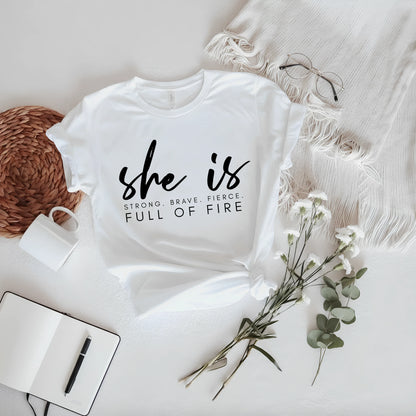 She is full of fire Women's Classic T-Shirt - Notthing Hill & Co.