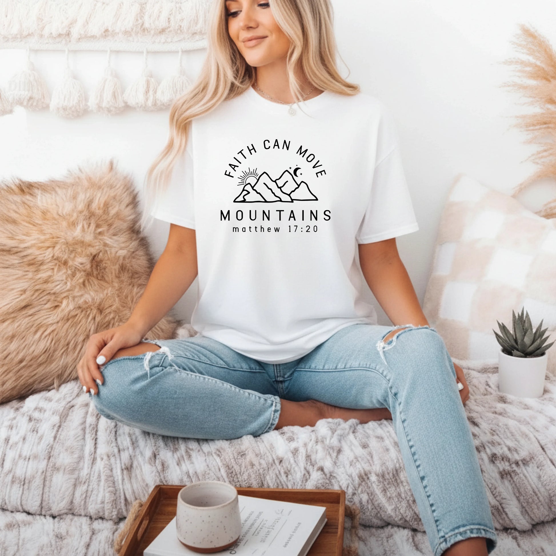 Faith Can Move Mountains Women's Classic T-Shirt - Notthing Hill & Co.