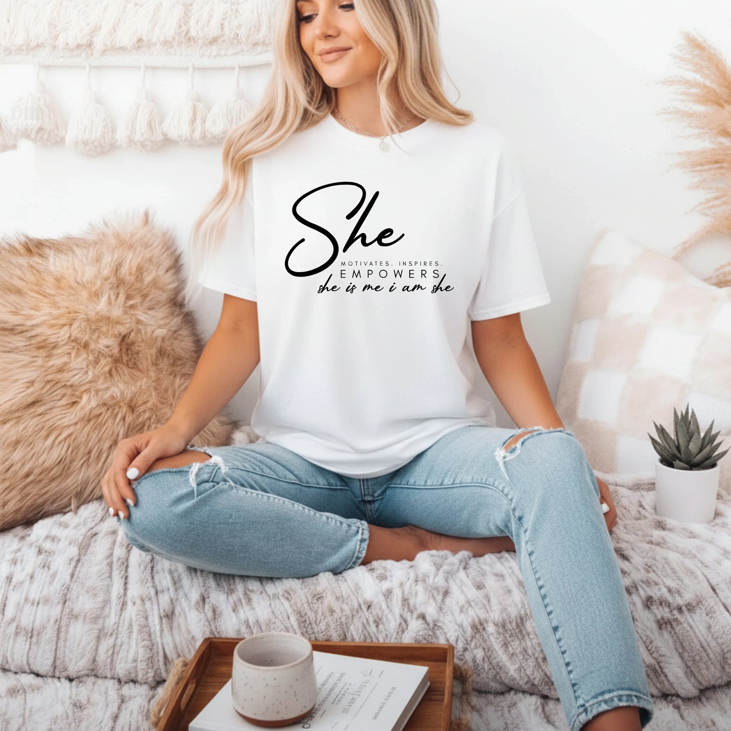 She Empowers Women's Classic T-Shirt - Notthing Hill & Co.