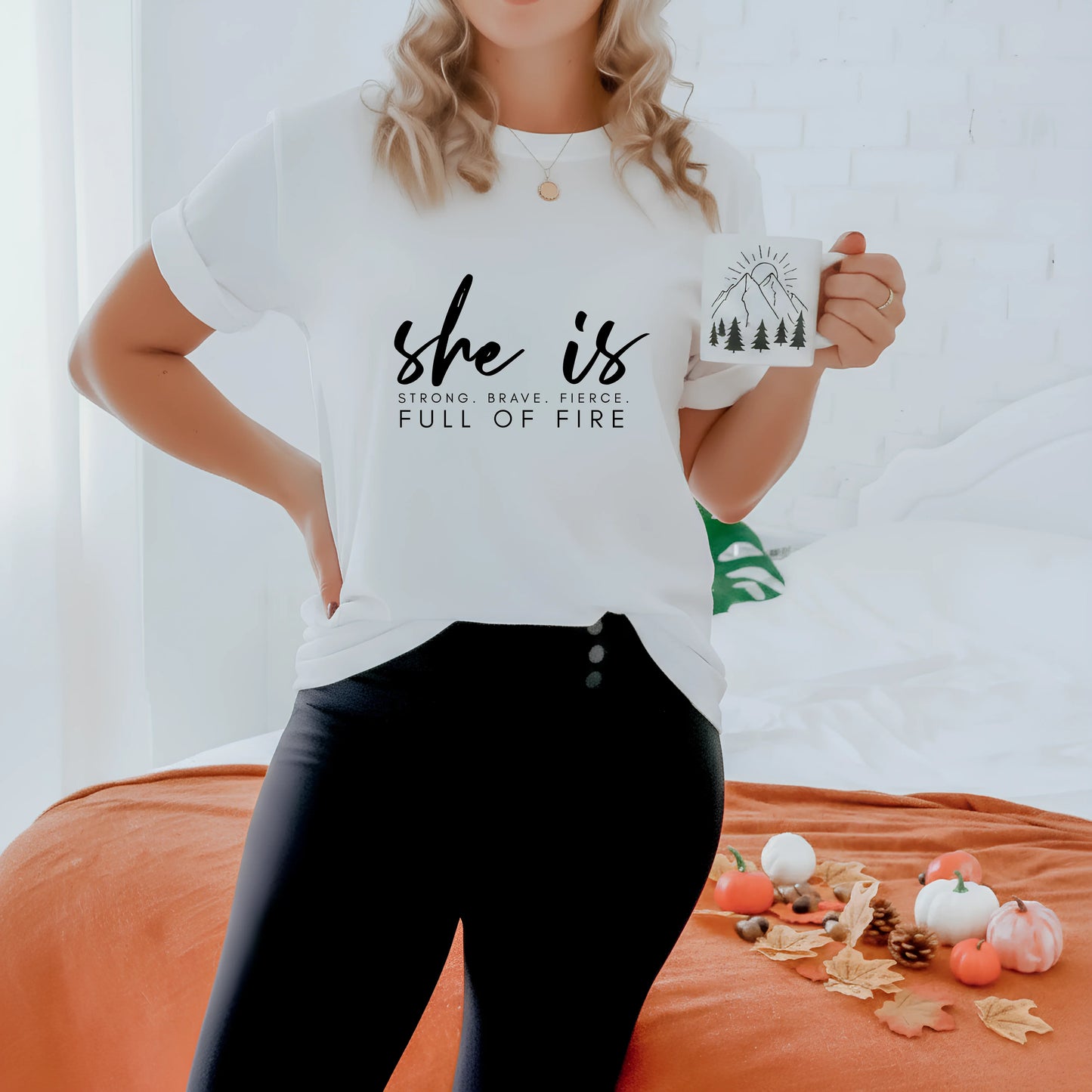 She is full of fire Women's Classic T-Shirt - Notthing Hill & Co.
