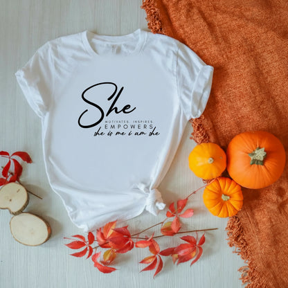 She Empowers Women's Classic T-Shirt - Notthing Hill & Co.